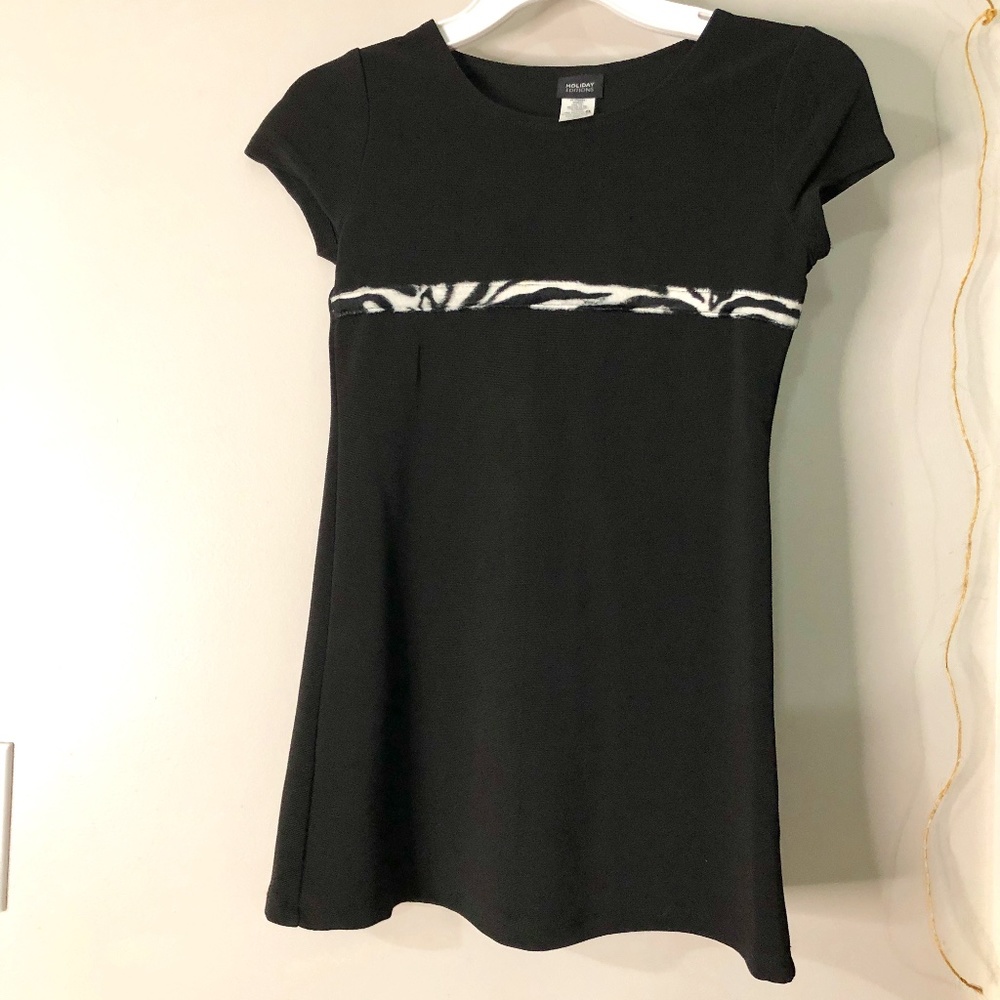 Black and Zebra Coat/Dress